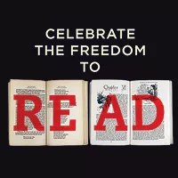 image that reads celebrate the freedom to read